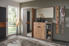 Grado-Foyer von IDEAL Möbel - Garderobe in Eiche Artisan/ Basalt