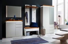 Romina von MCA - Garderobe in Weiß & Asteiche