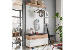 GW-Topix von Germania - Garderobe in Weiß und Eiche