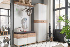 GW-Topix von Germania - Garderobe in Weiß und Eiche