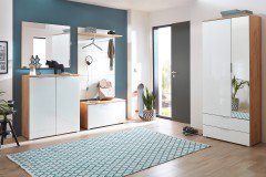 GW-Telde von Germania - Garderobenpaneel Glas weiß