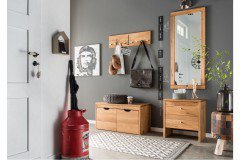 Comma-Foyer von Cinall - Garderobe geölte Wildeiche