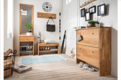 Comma-Foyer von Cinall - Garderobe geölte Wildeiche