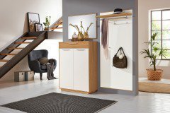 Loveno von Voss - Garderobenpaneel Eiche/ taupe