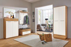 Loveno von Voss - Garderobenpaneel Eiche/ taupe