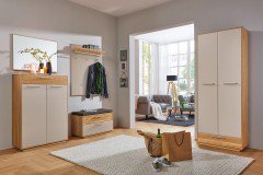 Loveno von Voss - Garderobenpaneel Eiche/ taupe