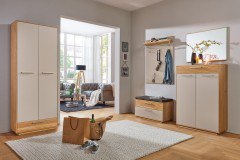 Loveno von Voss - Garderobenpaneel Eiche/ taupe