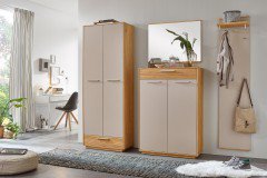 Loveno von Voss - Garderobenpaneel Eiche/ taupe