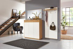 Loveno von Voss - Garderobenpaneel Eiche/ taupe