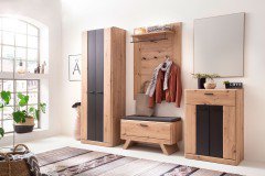 Calais von MCA - Garderobenpaneel in Balkeneiche