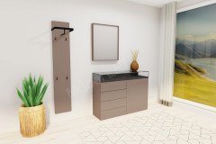 Kaya von Sudbrock - Garderobe in Cosmos-schwarz/ Eiche milk