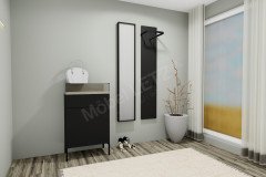 Kaya von Sudbrock - Garderobe in Cosmos-schwarz/ Eiche milk