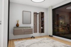 Kaya von Sudbrock - Garderobe in Cosmos-schwarz/ Eiche milk