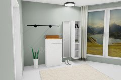 Kaya von Sudbrock - Garderobe in Cosmos-schwarz/ Eiche milk