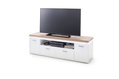 Cali von MCA - Kommode weiß/ Wotan Eiche