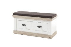 Florenz von Kollektion Letz - Garderobe Pinie weiß/ Oslo Pinie