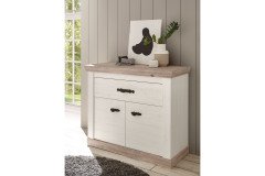 Florenz von Kollektion Letz - Garderobe Pinie weiß/ Oslo Pinie