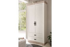 Florenz von Kollektion Letz - Garderobe Pinie weiß/ Oslo Pinie