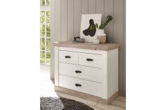 Florenz von Kollektion Letz - Garderobe Pinie weiß/ Oslo Pinie