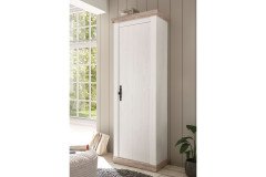 Florenz von Kollektion Letz - Garderobe Pinie weiß/ Oslo Pinie