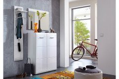 GW-Adana von Germania - Garderobenpaneel in Weiß Hochglanz