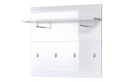 GW-Adana von Germania - Garderobenpaneel in Weiß Hochglanz