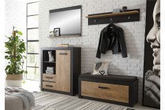 Brügge von Kollektion Letz - Garderobe Kastanie/ Fresco