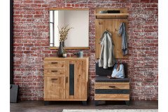 Persiko von Wohnconcept - Schuhschrank Wildeiche/ grau