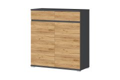 GW-Lissabon von Germania - Schuhschrank in Navarra-Eiche/ Anthrazit