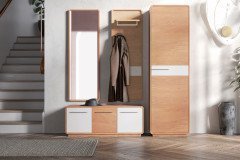 Reven von Bienenmühle - Garderobe Wildeiche/Lack granitgrau matt