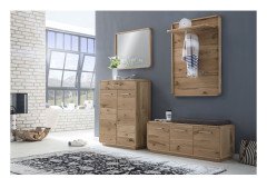 Reven von Bienenmühle - Garderobe Wildeiche/Lack granitgrau matt