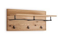 Riva-Foyer von Gradel - Garderoben-Set in Eiche und Glas Weiß