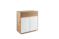 Riva-Foyer von Gradel - Garderoben-Set in Eiche und Glas Weiß