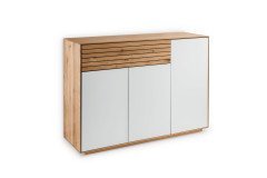 Riva-Foyer von Gradel - Garderoben-Set in Eiche und Glas Weiß