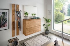 Siena-Foyer von Gradel - Garderobe in astiger Eiche massiv