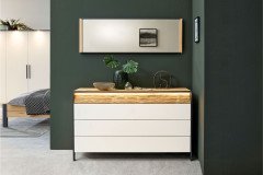 Joline von Musterring - Kommode mit Garderobe & Spiegel graphit - Eiche