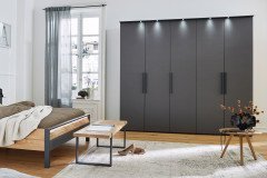 Joline von Musterring - Kommode mit Garderobe & Spiegel graphit - Eiche