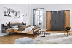 Joline von Musterring - Kommode mit Garderobe & Spiegel graphit - Eiche