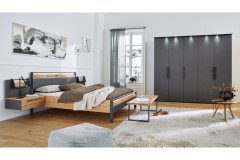 Joline von Musterring - Kommode mit Garderobe & Spiegel graphit - Eiche